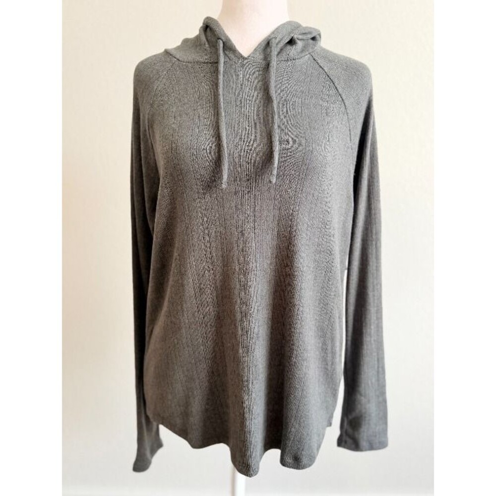 LOVE by GAP NWT Gray Ribbed Knit Loungewear Hoodie Small